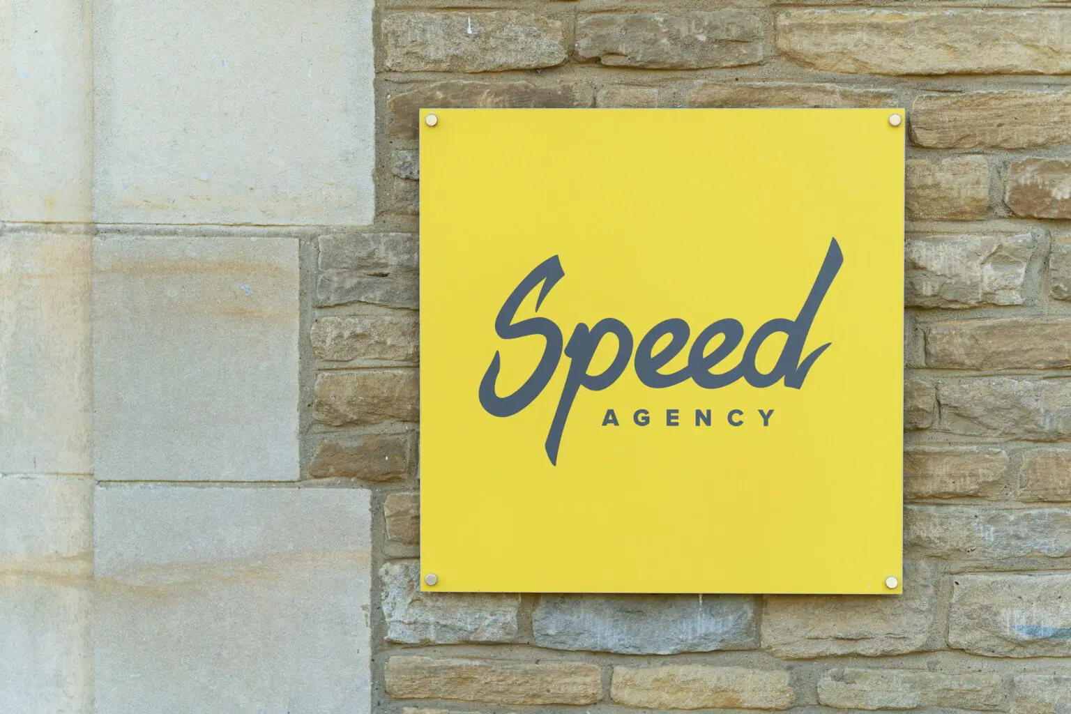 Speed Agency Sign