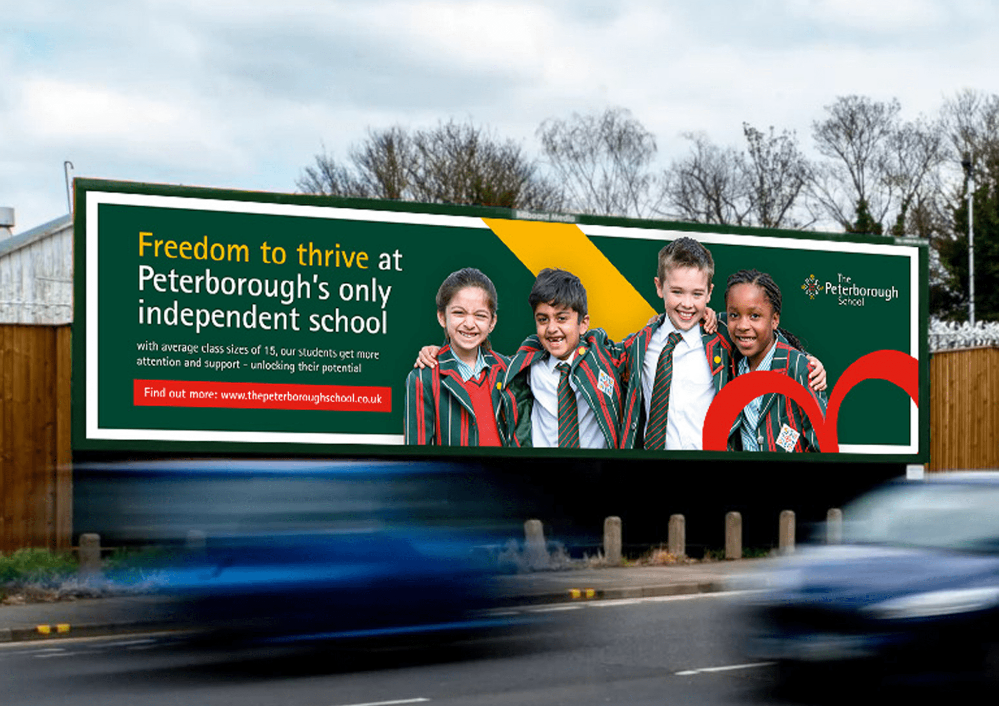 The Peterborough School, Billboard campaign, advert