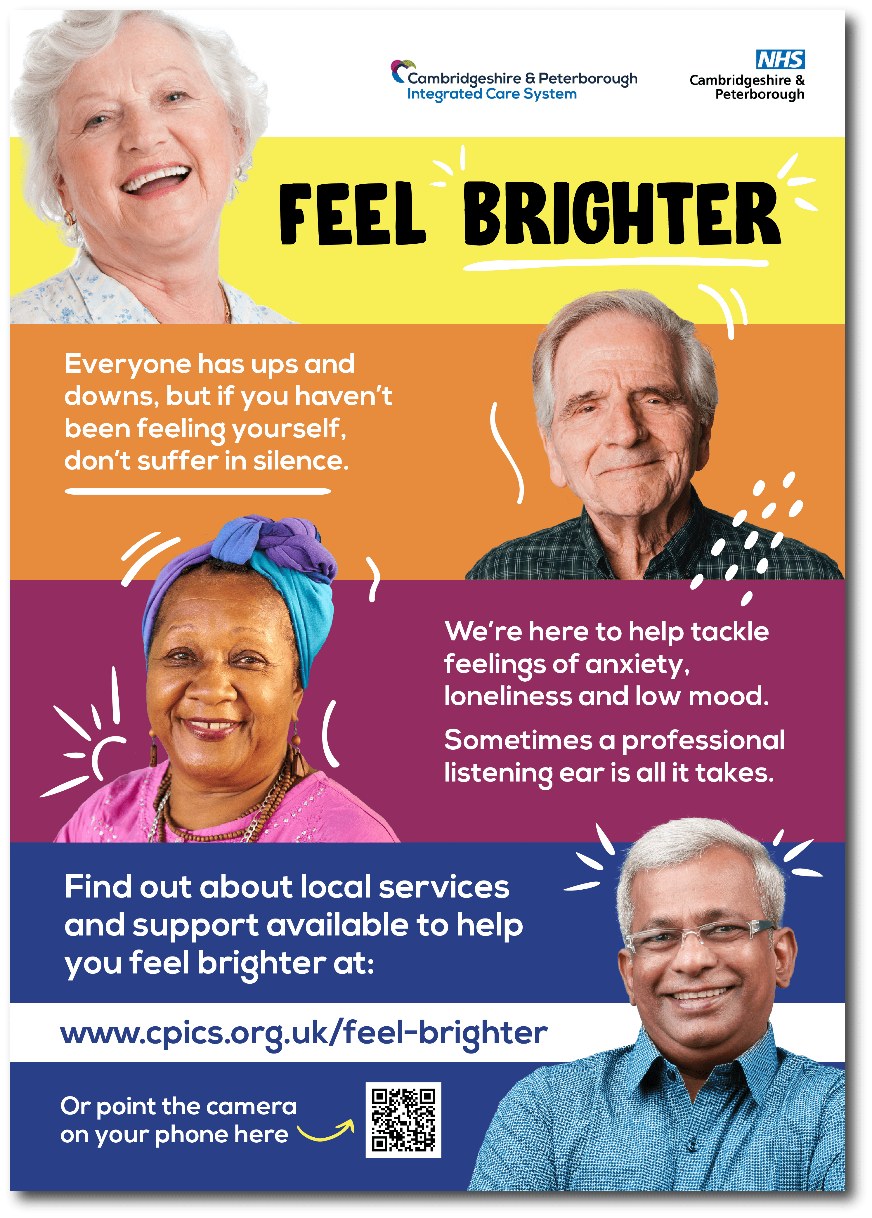 NHS Feel bright creatives