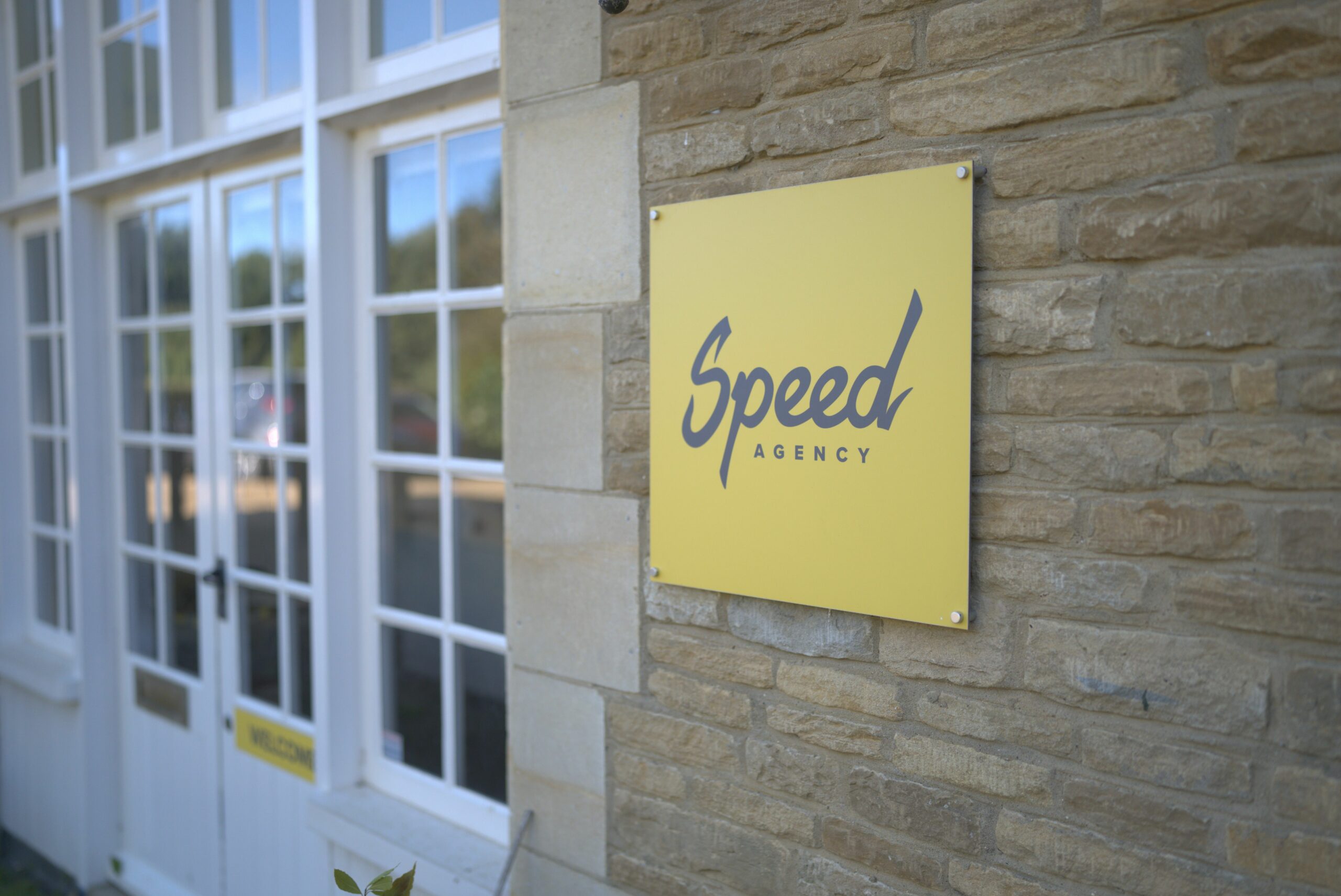 Speed office sign